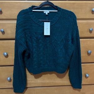 True Craft Green Sweater NWT